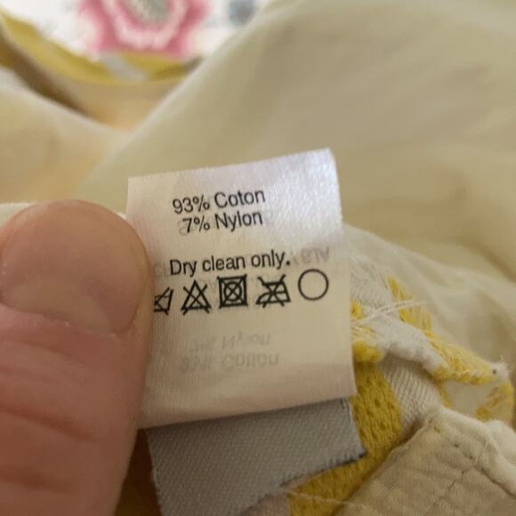 J. Crew Yellow & White Striped Shorts, Size 2 - Picture 6 of 6